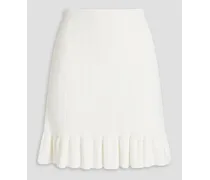 Soline cable-knit mini skirt - White