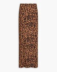 Haight Panneaux leopard-print crepe de chine pareo - Animal print Animal