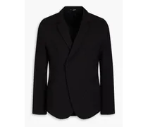Cotton-blend jacquard suit jacket - Black