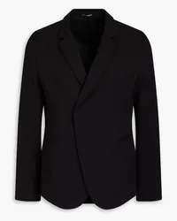 Emporio Armani Cotton-blend jacquard suit jacket - Black Black