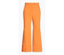 Jersey flared pants - Orange