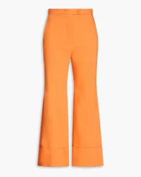 Sara Battaglia Jersey flared pants - Orange Orange