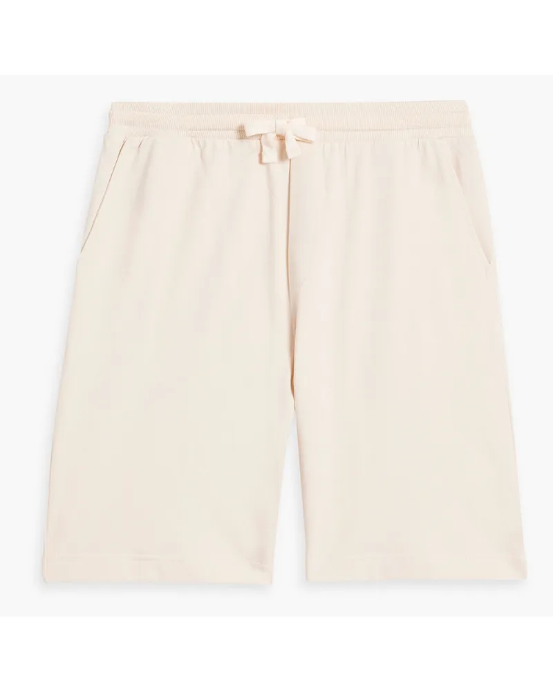Hamilton and Hare French cotton-terry drawstring shorts - White White