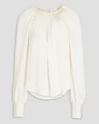 Veronica Beard Khoa satin-crepe blouse - White White