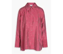 Printed satin shirt - Pink