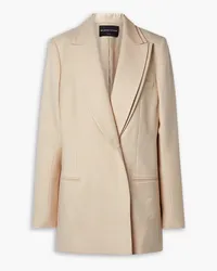 Brandon Maxwell Layered wool-blend twill blazer - Pink Pink