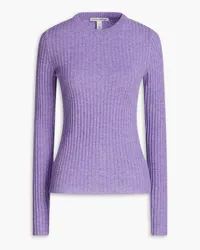 Autumn Cashmere Ribbed cashmere sweater - Purple Purple