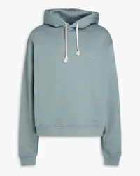 LE 17 SEPTEMBRE Cotton-fleece hoodie - Blue Blue