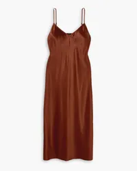 Joseph Clea silk-satin midi dress - Brown Brown