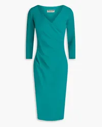 Chiara Boni Luiza wrap-effect scuba dress - Blue Blue