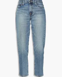 Frame Denim Le Nouveau Straight cropped high-rise straight-leg jeans - Blue Blue