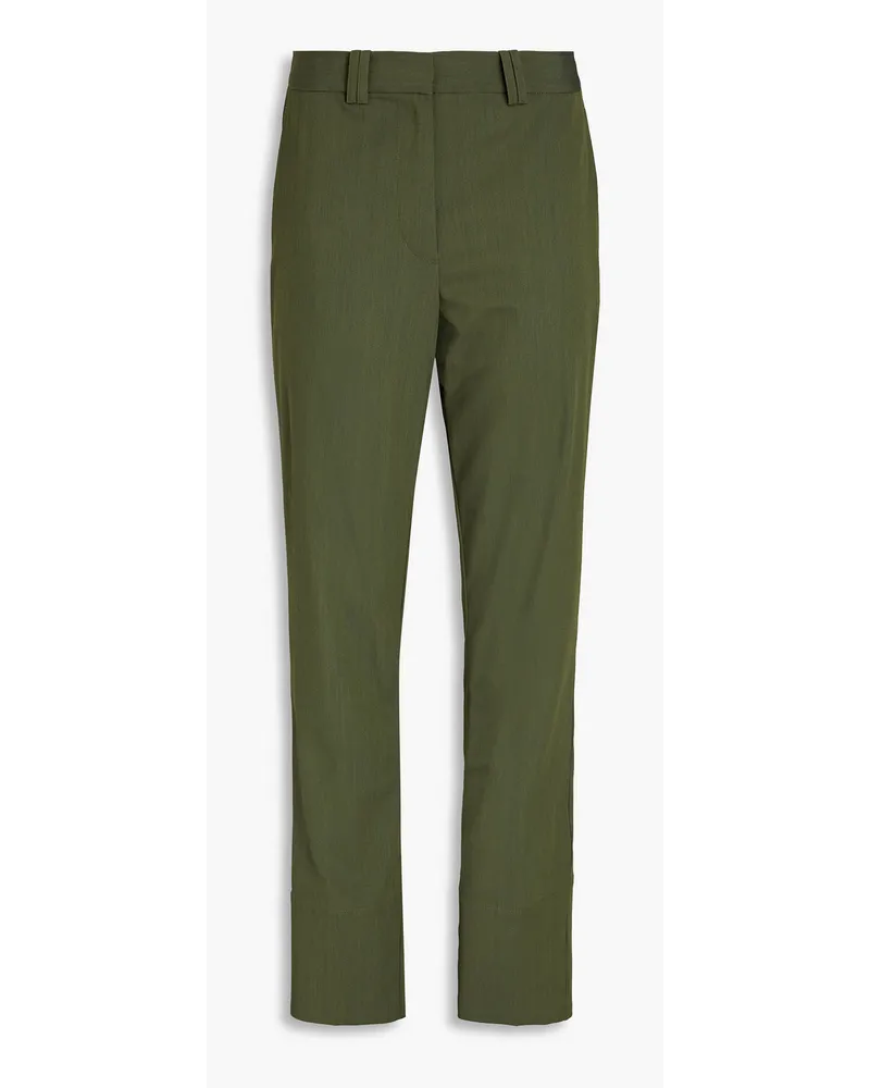 3.1 phillip lim Wool-blend slim-leg pants - Green Green