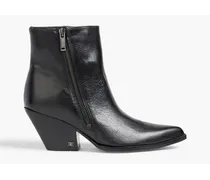 Jane leather ankle boots - Black