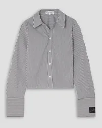 J.W.Anderson Striped cotton-blend shirt - White White