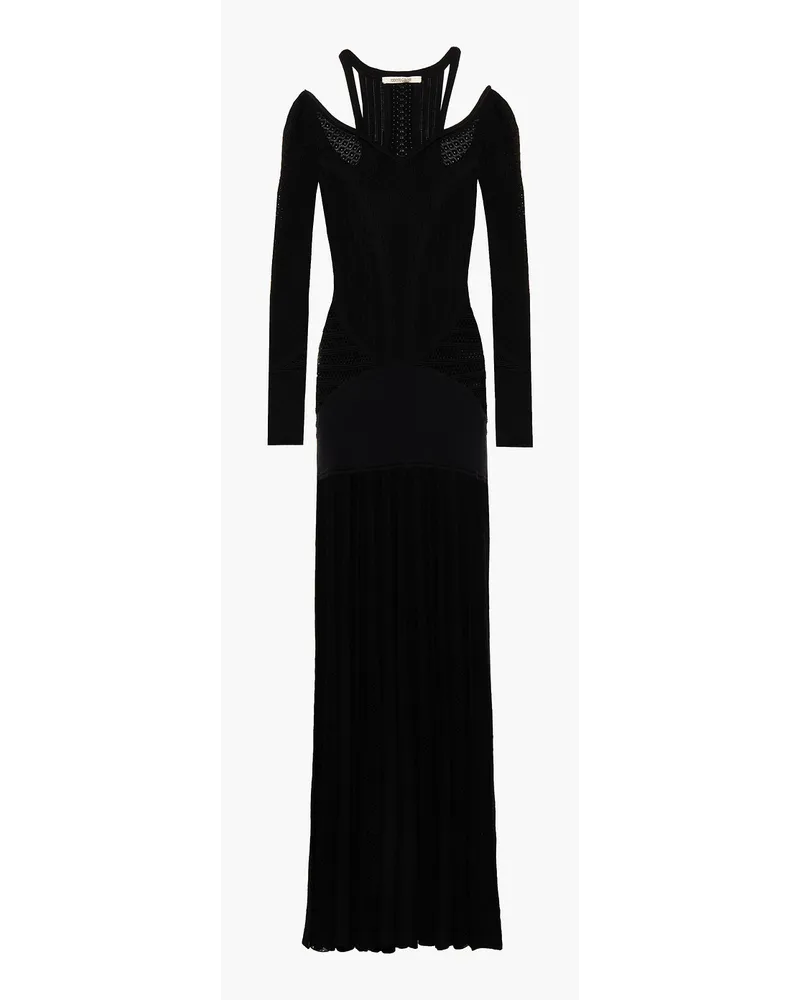 Roberto Cavalli Pointelle-knit maxi dress - Black Black