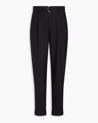 Officine Generale Pleated wool pants - Black Black