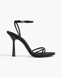 Alexander Wang Dahlia crystal-embellished leather sandals - Black Black