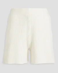 Joseph Ribbed silk-blend shorts - White White