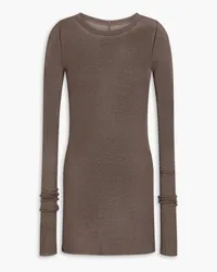 Rick Owens Ribbed jersey top - Neutral Neutral