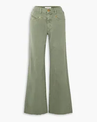 SLVRLAKE Grace high-rise wide-leg jeans - Green Green