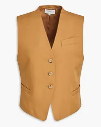 Vince TENCEL™-blend twill vest - Brown Brown