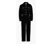 Paquita cotton-corduroy jumpsuit - Black
