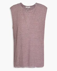 Rag & Bone Michal striped jersey tank - Burgundy Burgundy