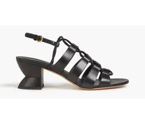 Sirmio 55 lace-up leather sandals - Black