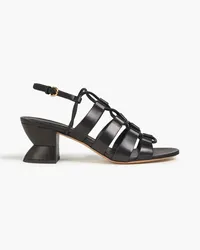 Ferragamo Sirmio 55 lace-up leather sandals - Black Black