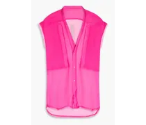 Silk-chiffon shirt - Pink