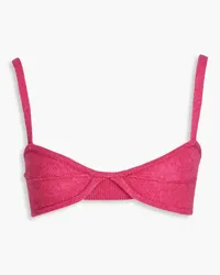 KHAITE Eda cashmere bra top - Pink Pink