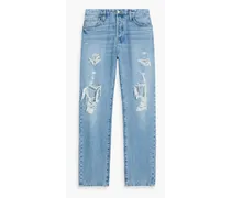 Distressed denim jeans - Blue