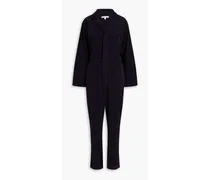 Standard cropped cotton-corduroy jumpsuit - Blue