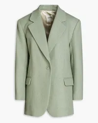 Sandro Wool-blend twill blazer - Green Green