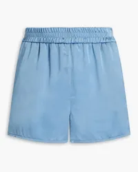 Brunello Cucinelli Embellished satin shorts - Blue Blue