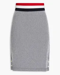 Thom Browne Striped jacquard-knit cotton skirt - Blue Blue