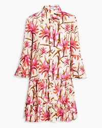 Diane von Furstenberg Beata floral-print crepe mini dress - Pink Pink