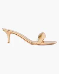 Gianvito Rossi Bijoux 55 metallic leather mules - Metallic Metallic