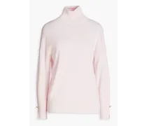 Cashmere-blend turtleneck sweater - Pink