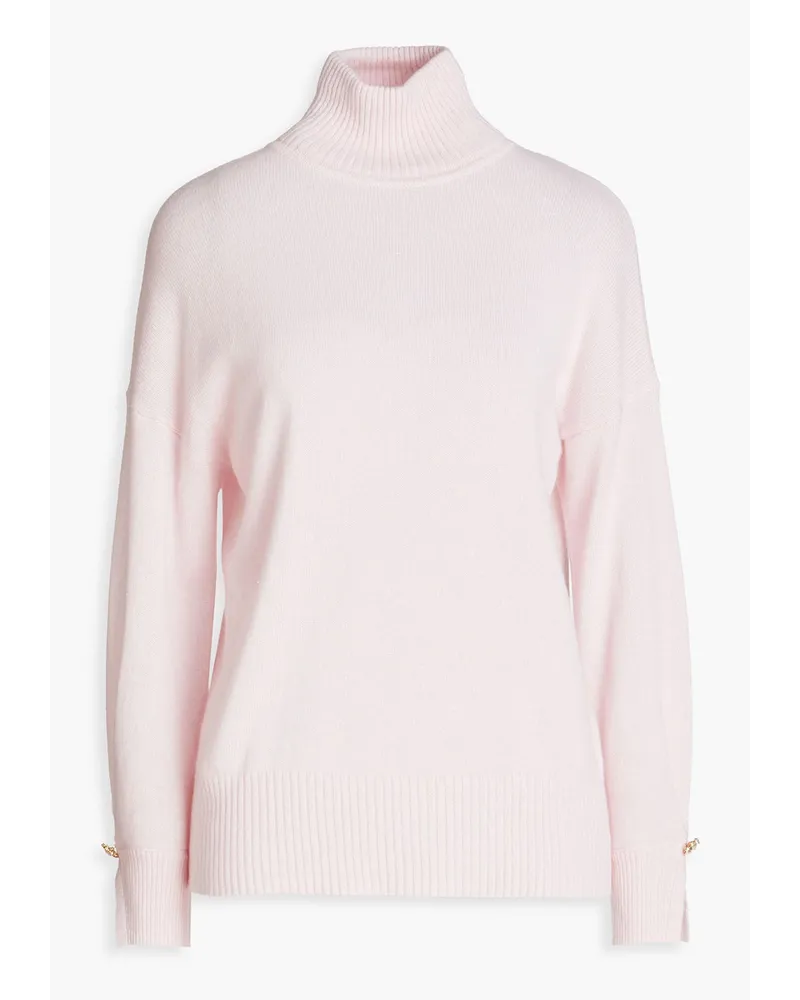 Autumn Cashmere Cashmere-blend turtleneck sweater - Pink Pink