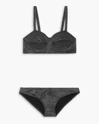 Lisa Marie Fernandez Goldwyn Bullet metallic bikini - Black Black