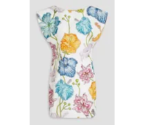 Floral-print cotton mini dress - Multicolor
