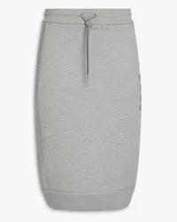 Thom Browne Ribbed French cotton-terry skirt - Gray Gray