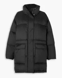 STAND Edna oversized quilted shell down coat - Black Black