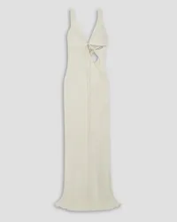 Christopher Esber Triquetra cutout silk-faille maxi dress - White White