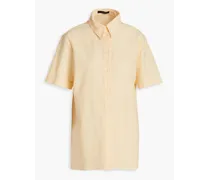 Bleni broderie anglaise cotton-blend shirt - Orange