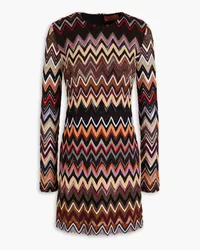 Missoni Crochet-knit wool-blend mini dress - Black Black