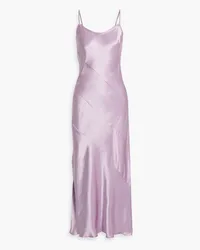 Anna Sui Satin maxi slip dress - Purple Purple