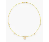 Gold-tone cord necklace - Metallic