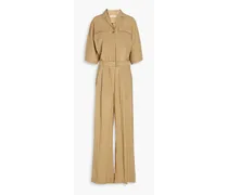 Belted woven jumpsuit - Neutral